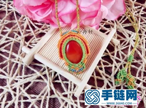 中國結編織五彩民族風項鏈教程