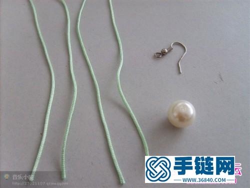 心形珍珠耳環的制作方法