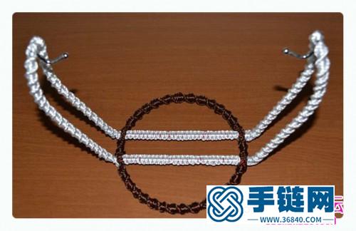 繩帶+鐵絲制作裝飾水果籃的方法