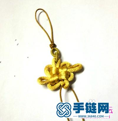 中國結編結制作的吉祥結手機鏈圖解