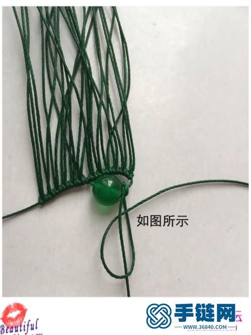 繩編民族風耳墜的制作方法