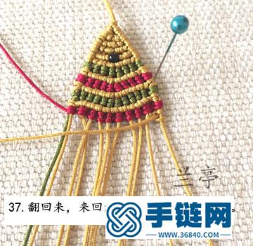 中國結編織的小魚手鏈，有教程（蘭亭）