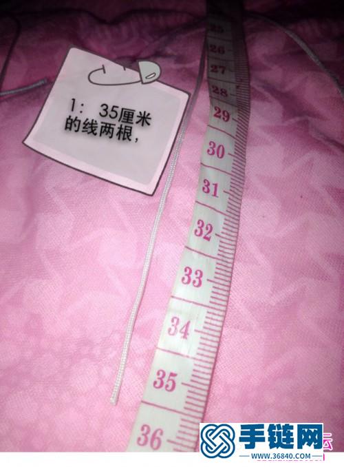 繩編天鵝心形掛飾的編織方法