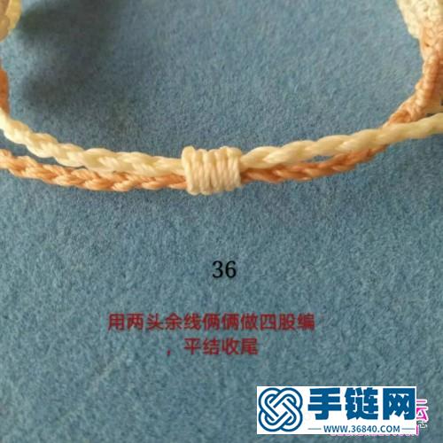 蠟線葉想連手鏈的詳細編制教程