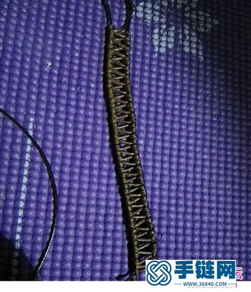 中國結六股辮包珠項鏈吊墜的制作圖解