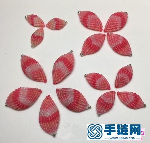 蠟線(xiàn)繩編帶珠漸變小蓮花的詳細(xì)編織教程