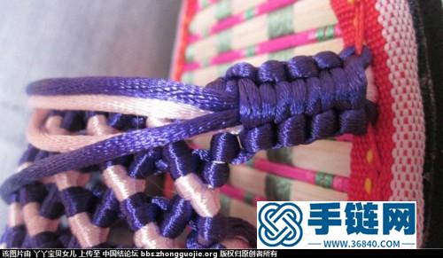 中國結編織滿天星拖鞋教程步驟