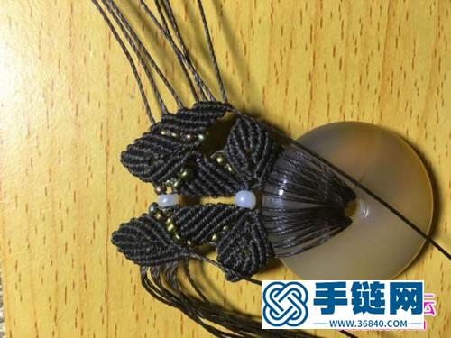 繩編春藤平安扣項鏈的詳細編織教程