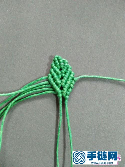 蠟線小葉子耳環的制作方法