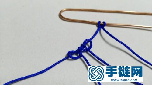 中國結(jié)編織的蝴蝶胸針圖片，有編法教程