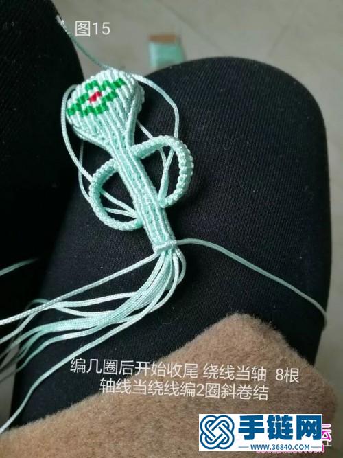 用繩編小花瓶編法步驟圖