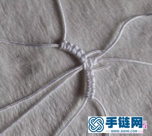 紫玉髓珠雀頭結手鏈的制作方法
