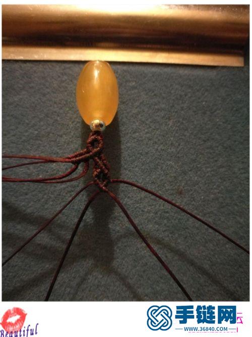 繩編玲瓏心手鏈的詳細制作教程