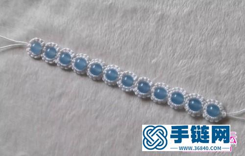 紫玉髓珠雀頭結手鏈的制作方法