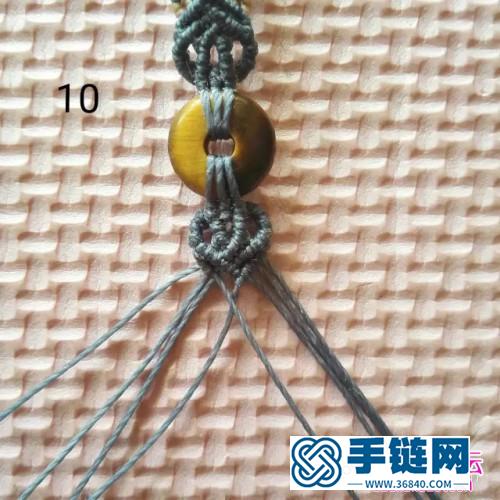 中國結平安扣手鏈的制作方法