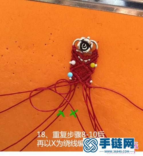 中國結(jié)編織的玫瑰戒指的方法