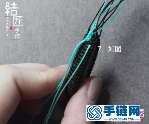 中國結(jié)編織包石小魚兒胸針教程（項鏈墜）