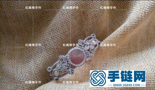蠟線包西瓜晶手繩的制作方法