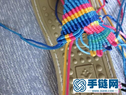 一步步教你熱帶天使魚拖鞋的詳細編制教程