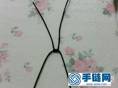 中國結蝴蝶胸針的編制方法步驟