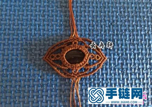 繩編包石星空戒指的制作方法