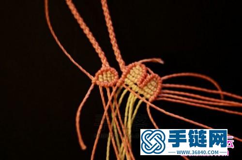 中國結娃娃臉手繩的編法圖解