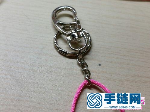 中國結繩編大蝦鑰匙鏈步驟圖片