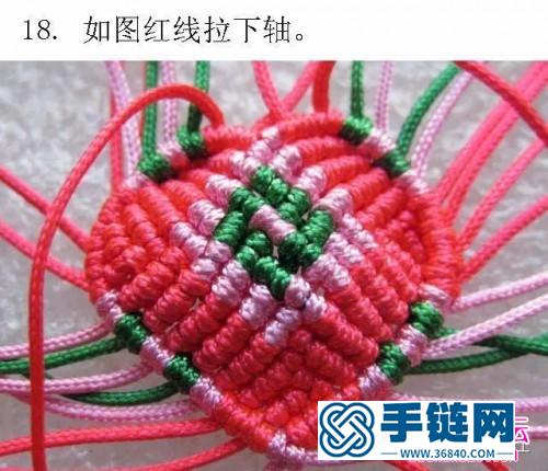 斜卷結編桃心步驟圖解