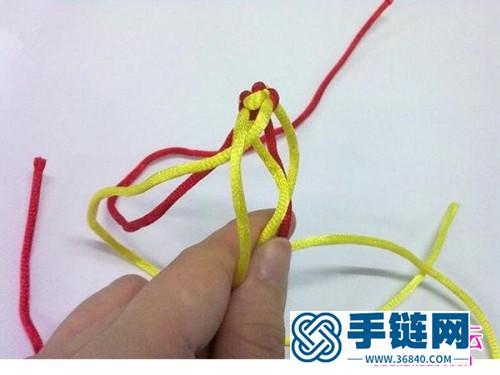 中國結(jié)心形雙心結(jié)的制作圖解