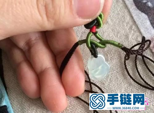 同心結吊墜手鏈的制作方法