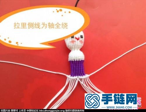 用繩編萌萌的小人偶的編織制作