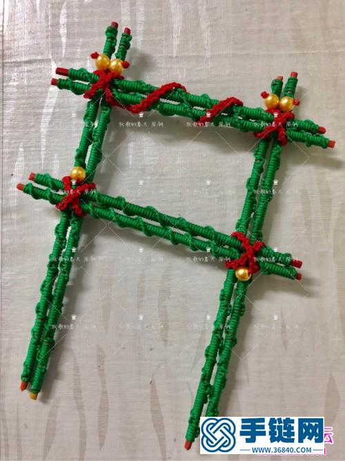 圣誕雪花階梯小掛件飾品的詳細制作圖解