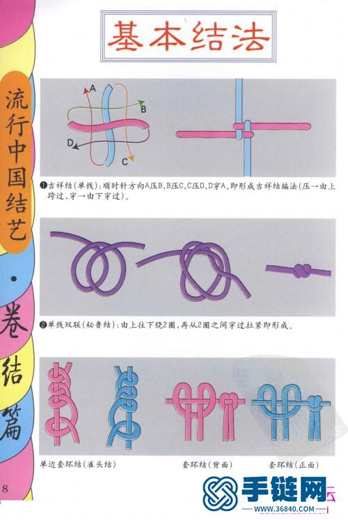 卷結(jié)編法圖解大全，流行中國(guó)結(jié)藝卷結(jié)篇（全書(shū)）