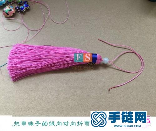繩編流蘇小吊墜掛飾的詳細制作圖解