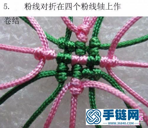 斜卷結編桃心步驟圖解