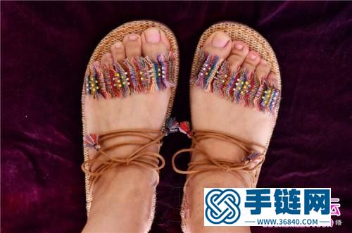 手工度假風(fēng)涼鞋的詳細(xì)制作教程