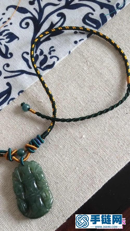 雙聯(lián)結(jié)八股辮項鏈繩的制作方法