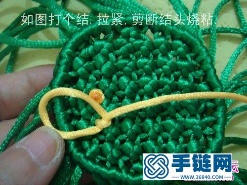 中國結編織蓮蓬的方法圖解