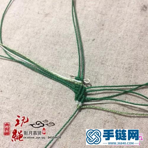 繩編蝴蝶書簽的制作步驟圖