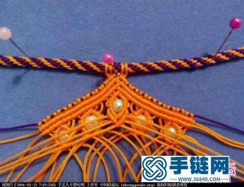 中國結編織印度風串珠項鏈教程