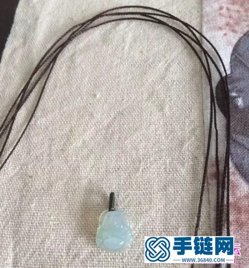 同心結吊墜手鏈的制作方法