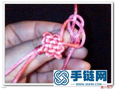 中國結編織花朵吊墜小掛件教程