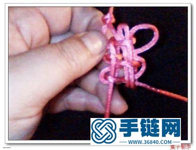 中國結編織花朵吊墜小掛件教程