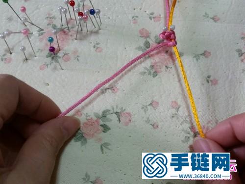 中國結蝴蝶胸針的編制方法步驟