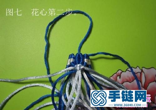 中國結(jié)青花瓷柱的編法步驟圖