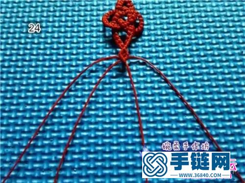 中國結(jié)編織同心結(jié)手繩方法圖解