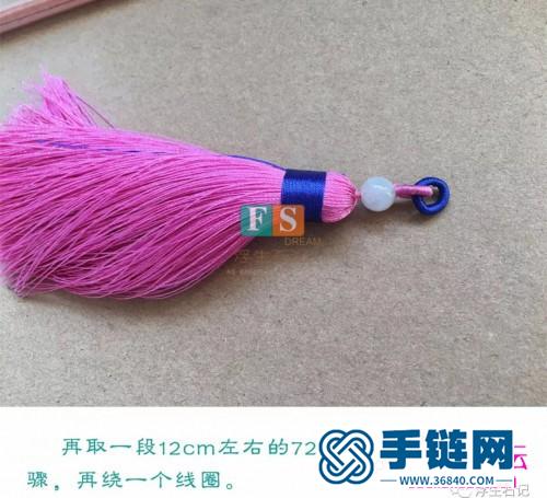 繩編流蘇小吊墜掛飾的詳細制作圖解
