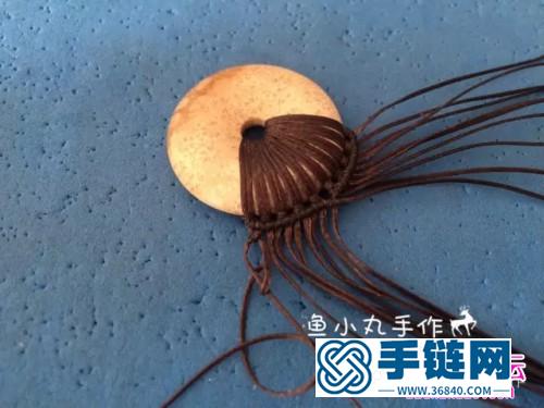 繩編平安扣項鏈掛繩墜的詳細編制圖解（魚小丸作品）