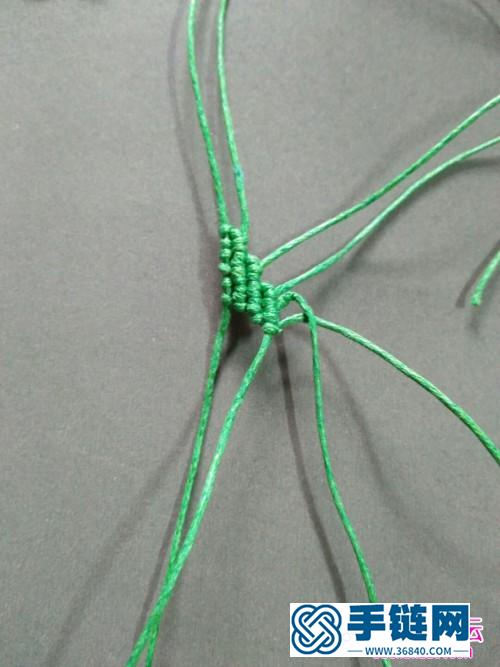 蠟線小葉子耳環的制作方法