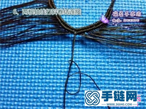 中國(guó)結(jié)編織藍(lán)衫項(xiàng)鏈教程（婉柔手作）